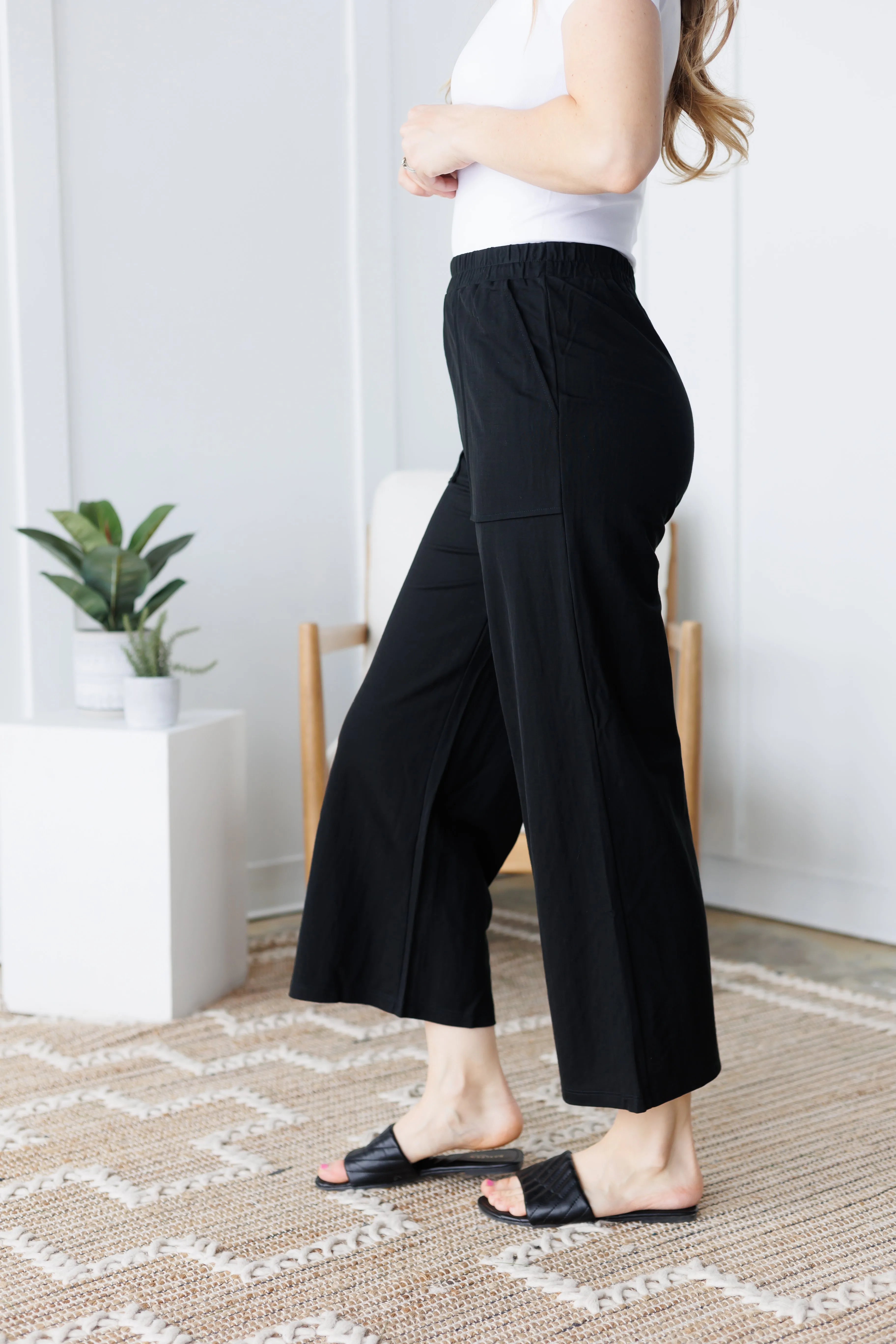 Linen Culotte Pants