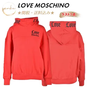 Love Moschino  |Long Sleeves Plain Cotton High-Neck Logo