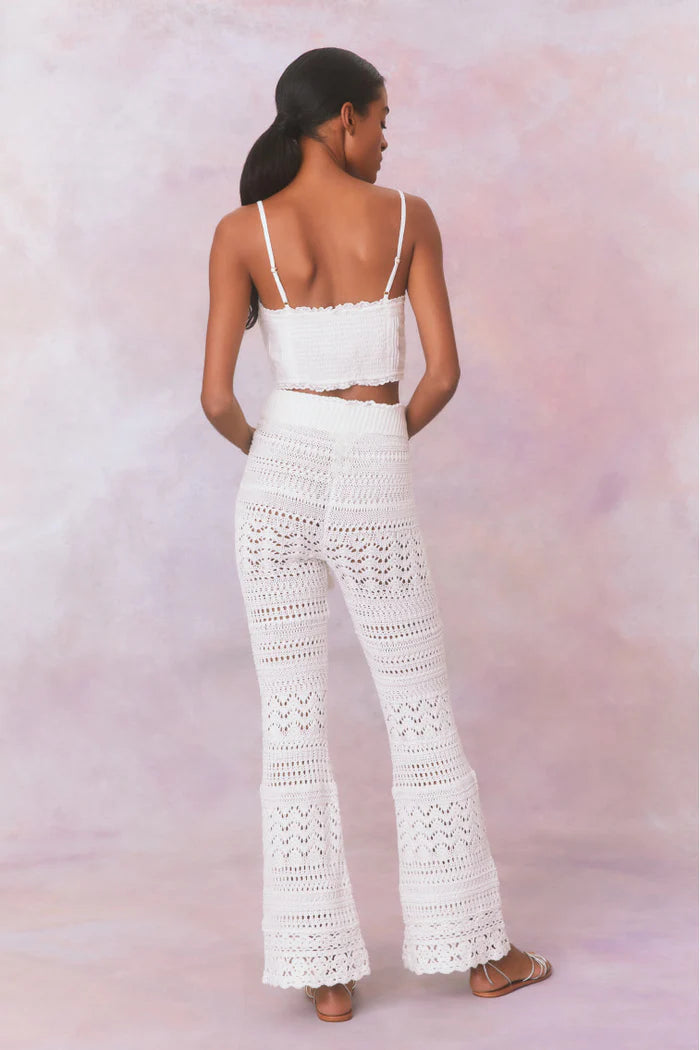 LoveShackFancy Fosta Crochet Pants