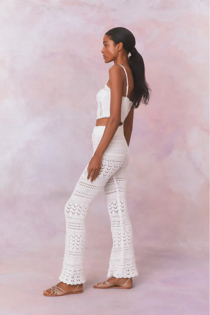 LoveShackFancy Fosta Crochet Pants