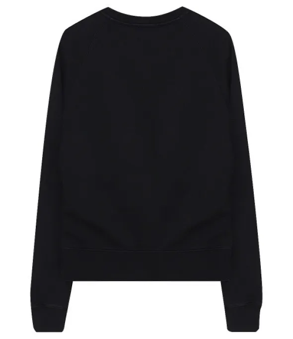 MAISON KITSUNE  |Long Sleeves Plain Cotton Logo Hoodies & Sweatshirts