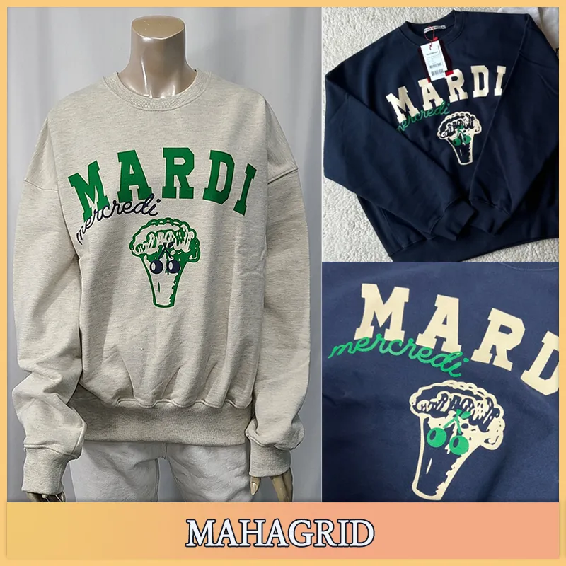 Mardi Mercredi  |Unisex Street Style Cotton Logo Hoodies & Sweatshirts