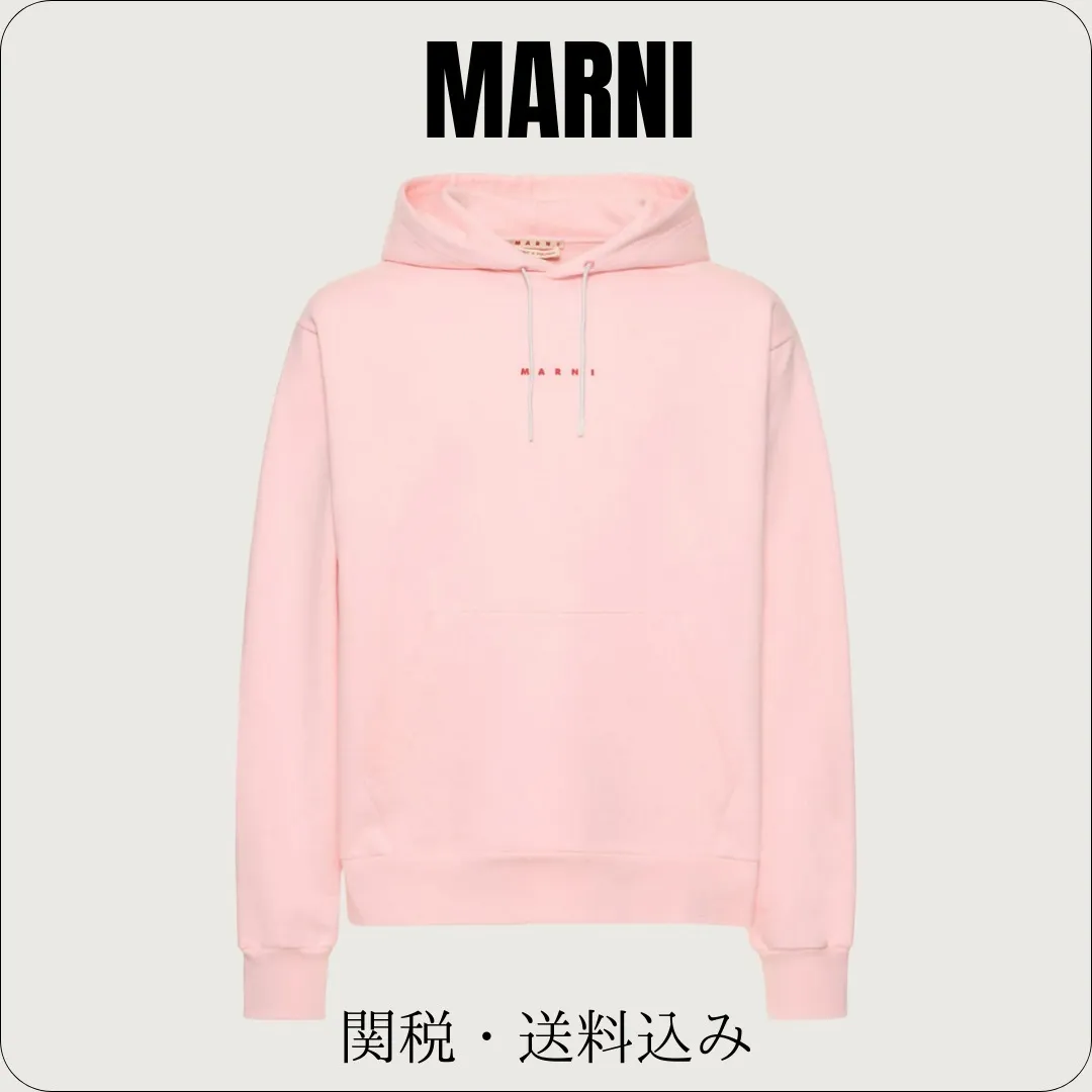 MARNI  |Unisex Street Style Long Sleeves Plain Cotton Logo Designers