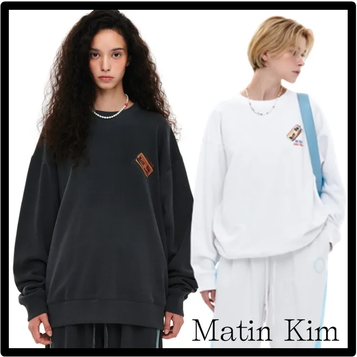 Matin Kim  |Unisex Street Style Logo Hoodies & Sweatshirts