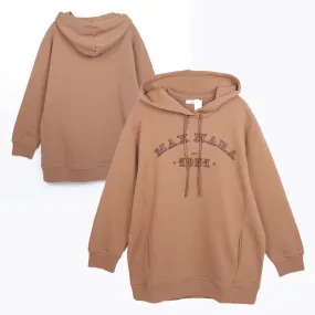 MaxMara  |Street Style Long Sleeves Logo Hoodies & Sweatshirts