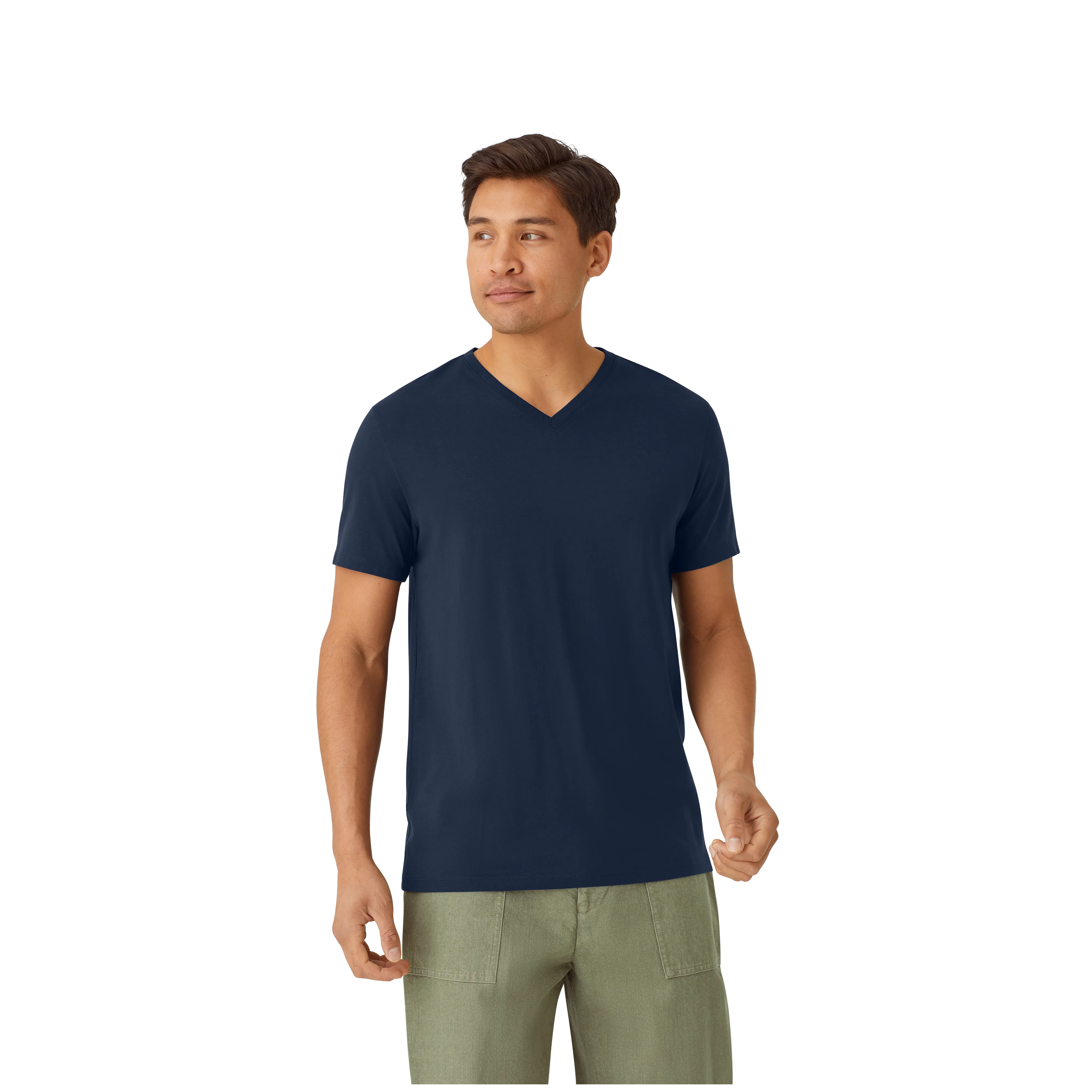 Men's Pima Cotton V-Neck T-Shirt 3-Pack