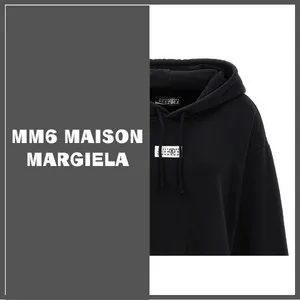 MM6 Maison Margiela  |Long Sleeves Plain Hoodies & Sweatshirts