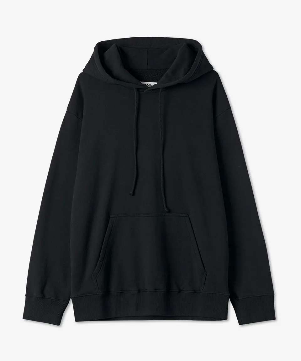 MM6 Maison Margiela  |Street Style Long Sleeves Plain Cotton Logo Hoodies