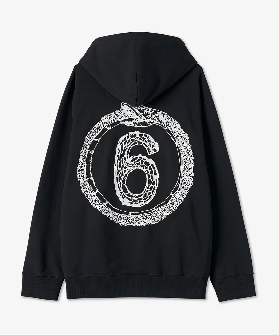 MM6 Maison Margiela  |Street Style Long Sleeves Plain Cotton Logo Hoodies