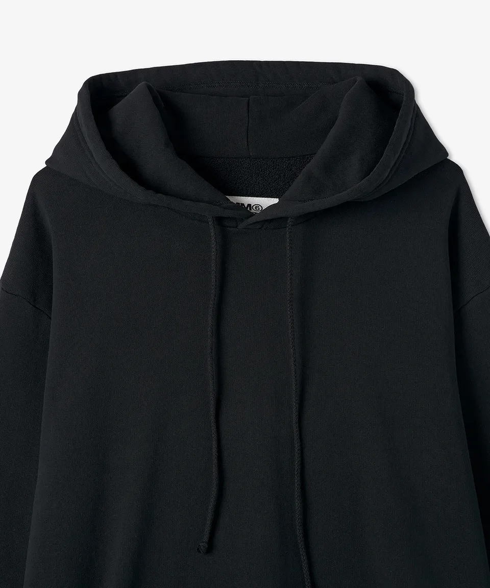 MM6 Maison Margiela  |Street Style Long Sleeves Plain Cotton Logo Hoodies