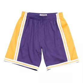 M&N NBA Swingman Shorts Los Angeles Lakers Road 1984-85