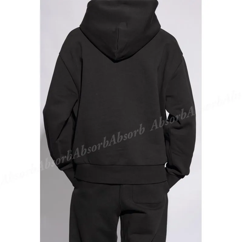 MONCLER  |Street Style Long Sleeves Plain Cotton Logo Hoodies