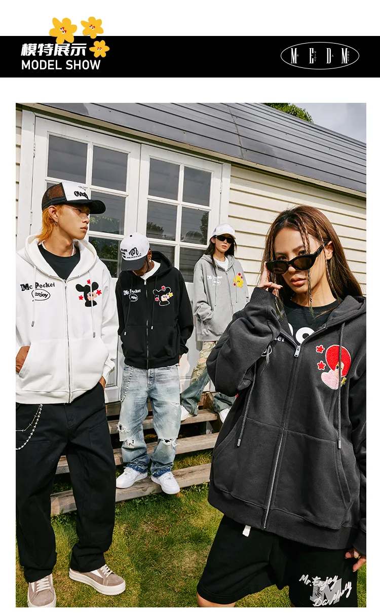 MR. ENJOY DA MONEY  |Unisex Street Style Long Sleeves Hoodies