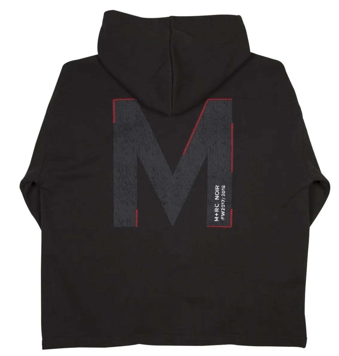 MRC NOIR  |Unisex Street Style Plain Cotton Oversized Logo Hoodies