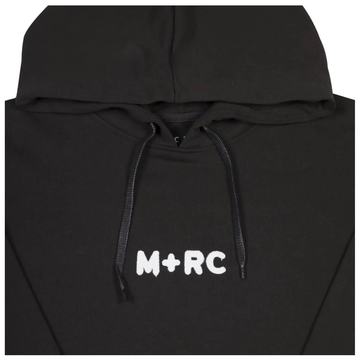 MRC NOIR  |Unisex Street Style Plain Cotton Oversized Logo Hoodies