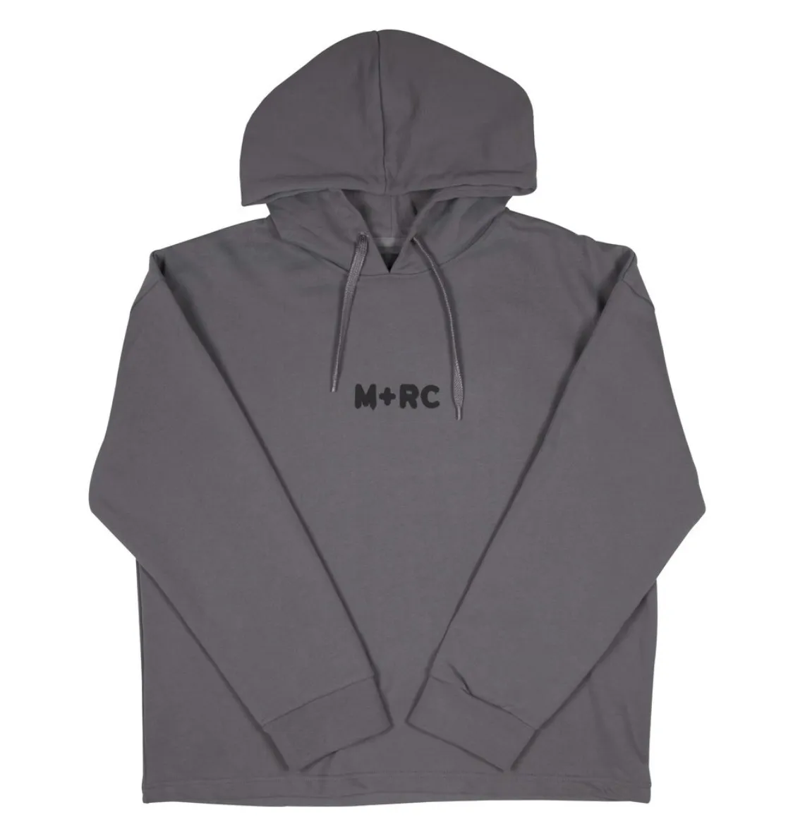 MRC NOIR  |Unisex Street Style Plain Cotton Oversized Logo Hoodies