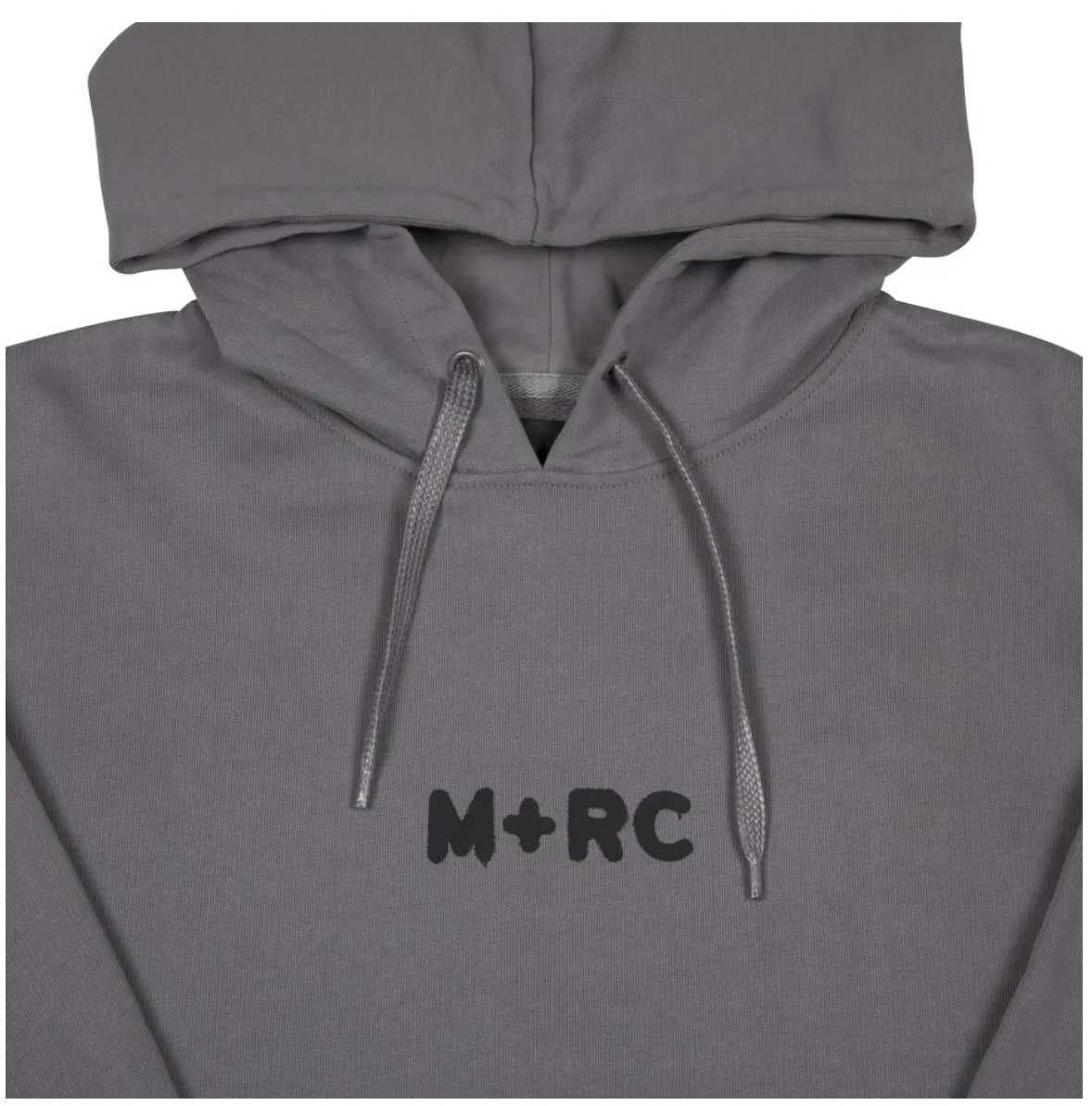 MRC NOIR  |Unisex Street Style Plain Cotton Oversized Logo Hoodies