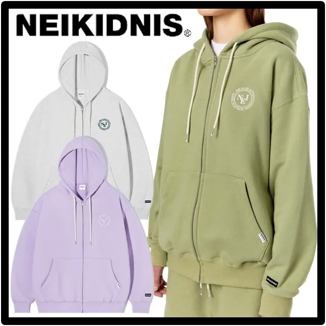 NEIKIDNIS  |Street Style Logo Hoodies & Sweatshirts