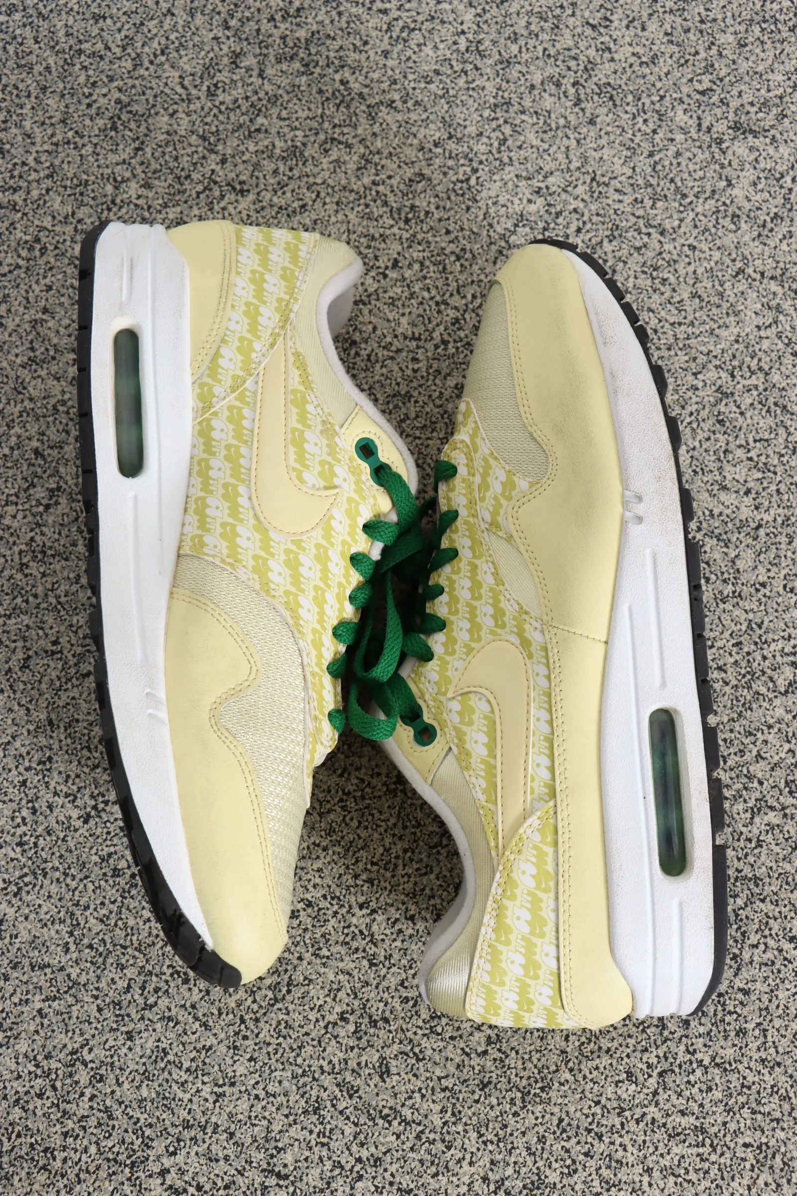 NIKE AIR MAX 1 'Lemonade' CJ0609 700 Lemon Print Sneakers (10)