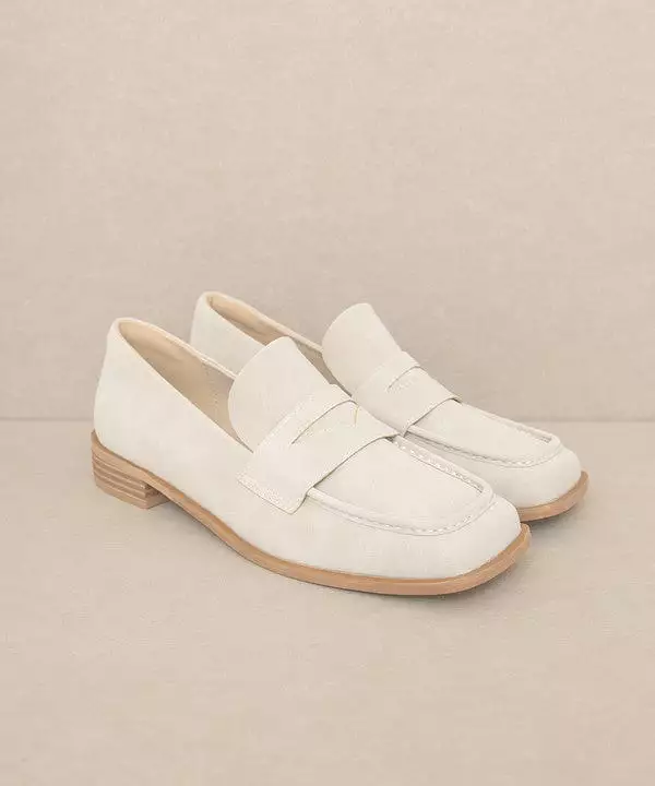 OASIS SOCIETY June - Square Toe Penny Loafers