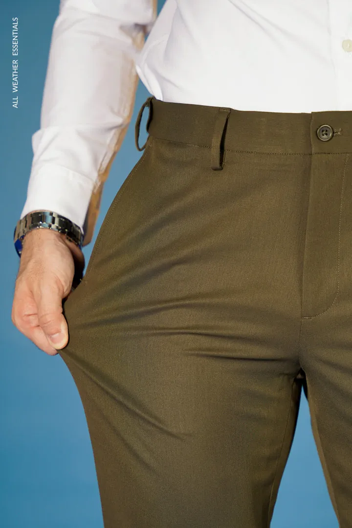 Olive All Weather Essential Stretch Pants