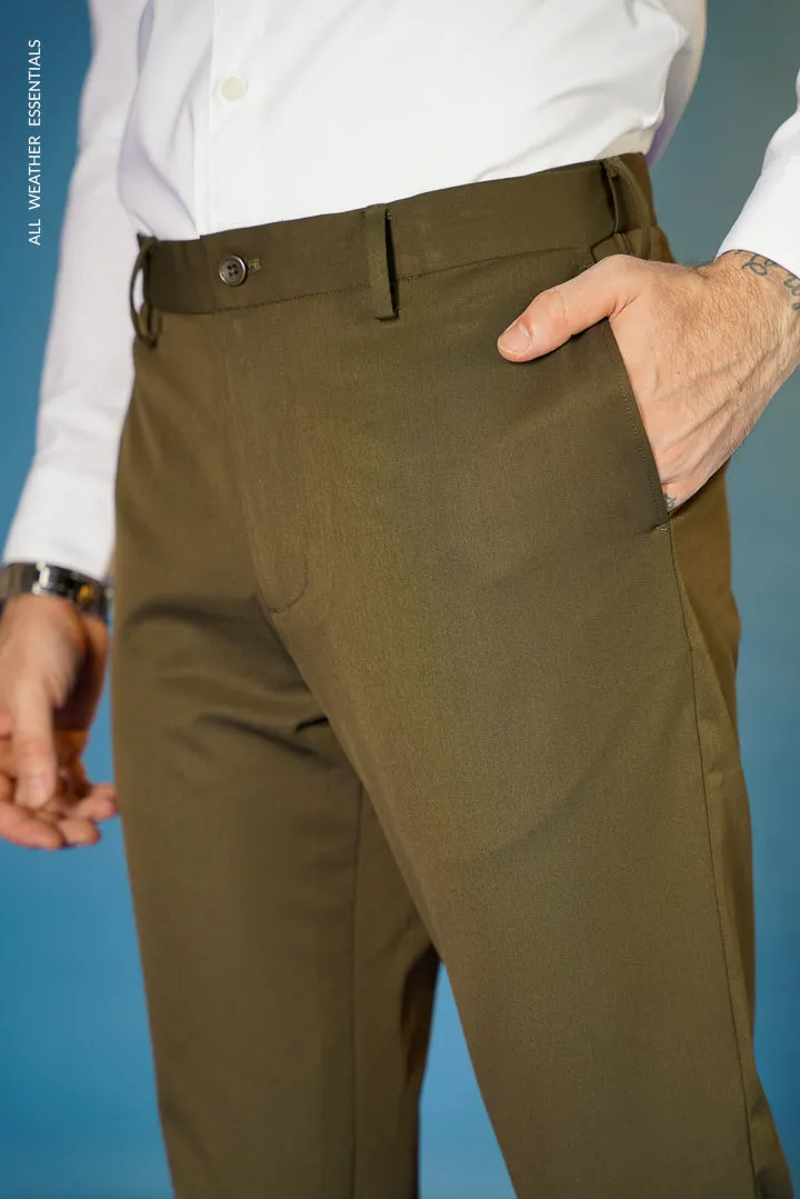 Olive All Weather Essential Stretch Pants