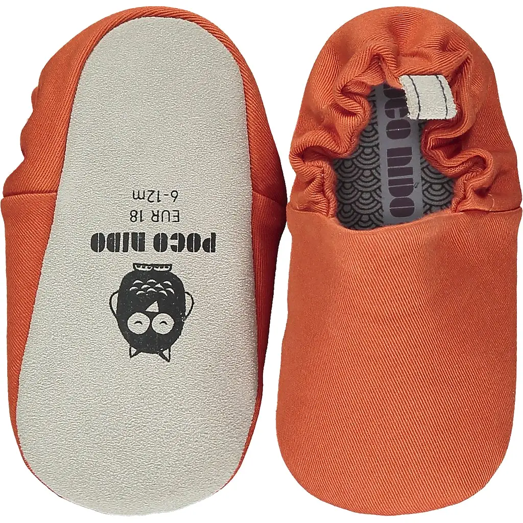 Poco Nido Ember Orange Mini Shoes - Vegan