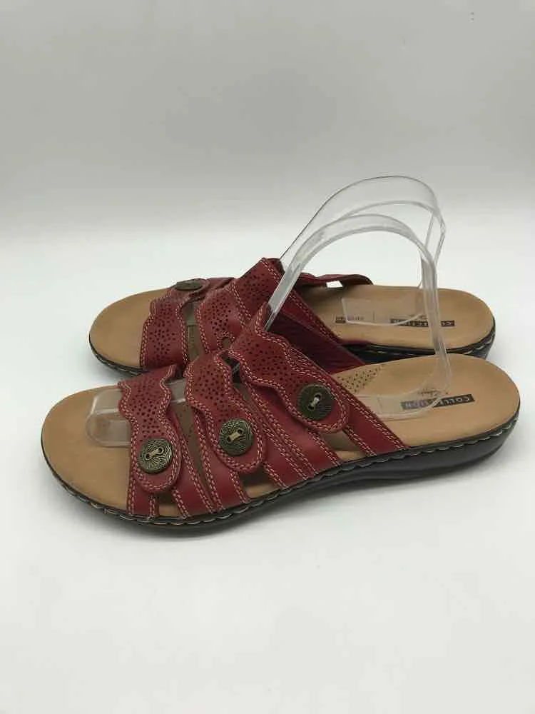 Pre-Owned Clarks Red Size 10 Strappy Sandals