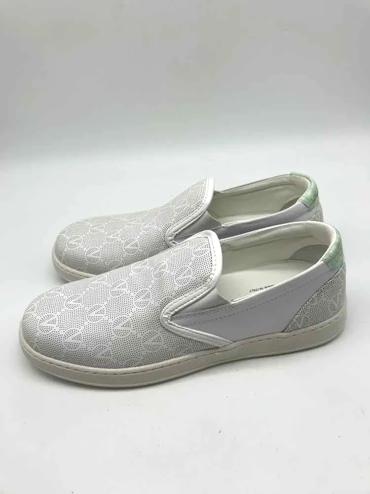 Pre-Owned Valentino By Mario Valentino White Size 8 Slip On Flats