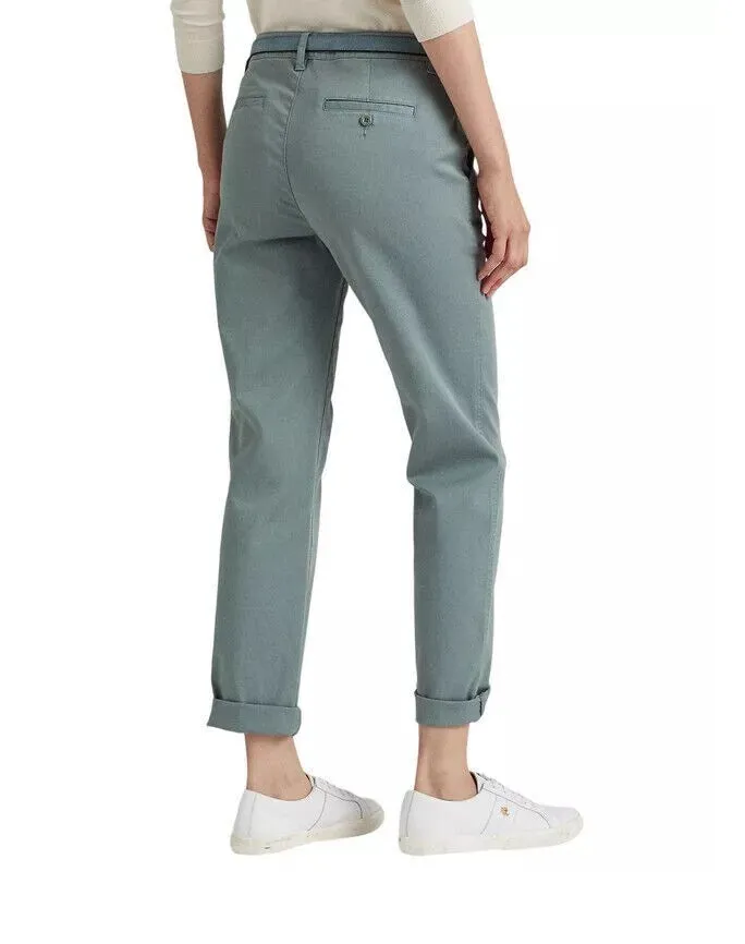 Ralph Lauren Women's Slim Fit Stretch Chino Pants Blue Size 4