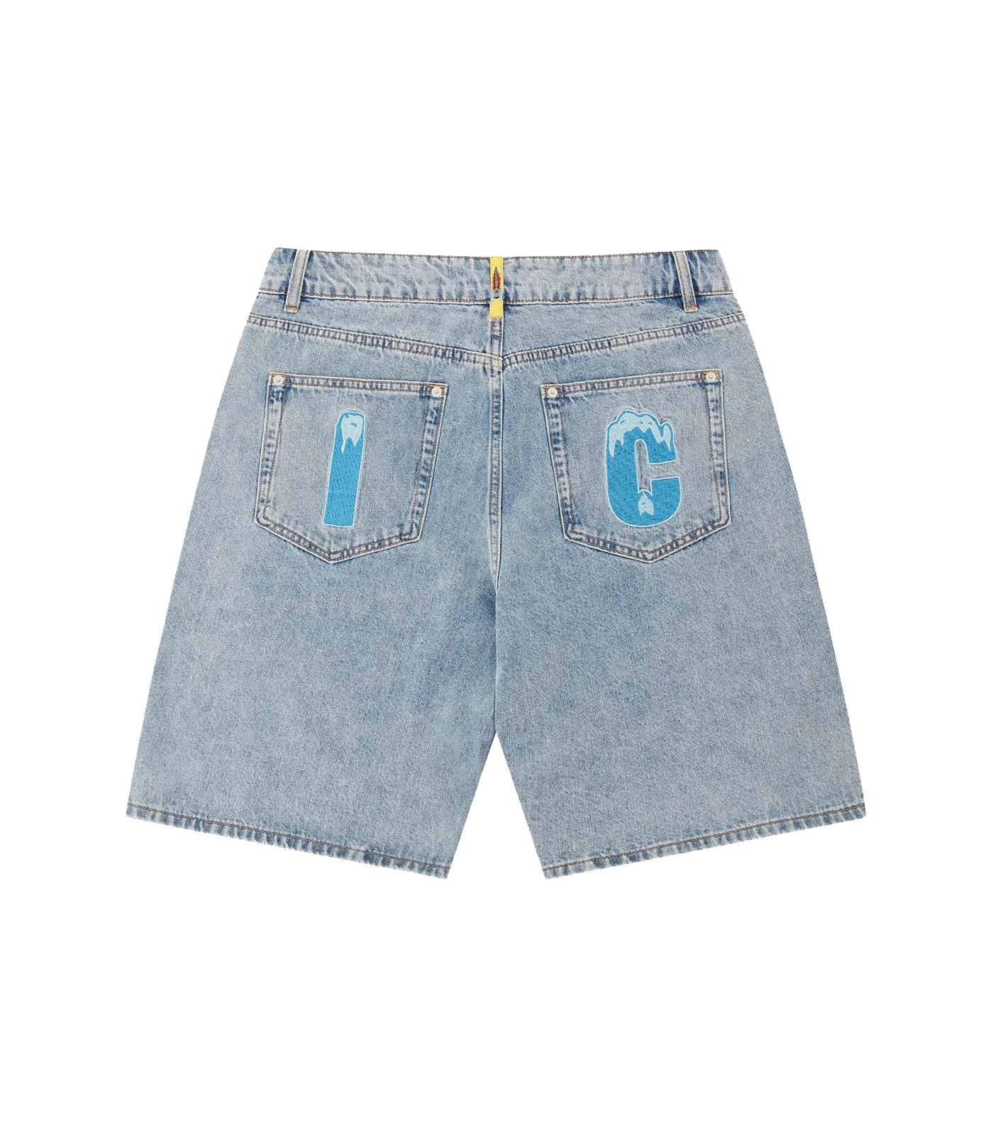 RUNNING DOG DENIM SHORTS - HEAVY WASH BLUE