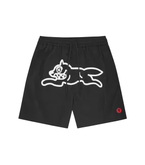 RUNNING DOG SWIM SHORT - BLACK