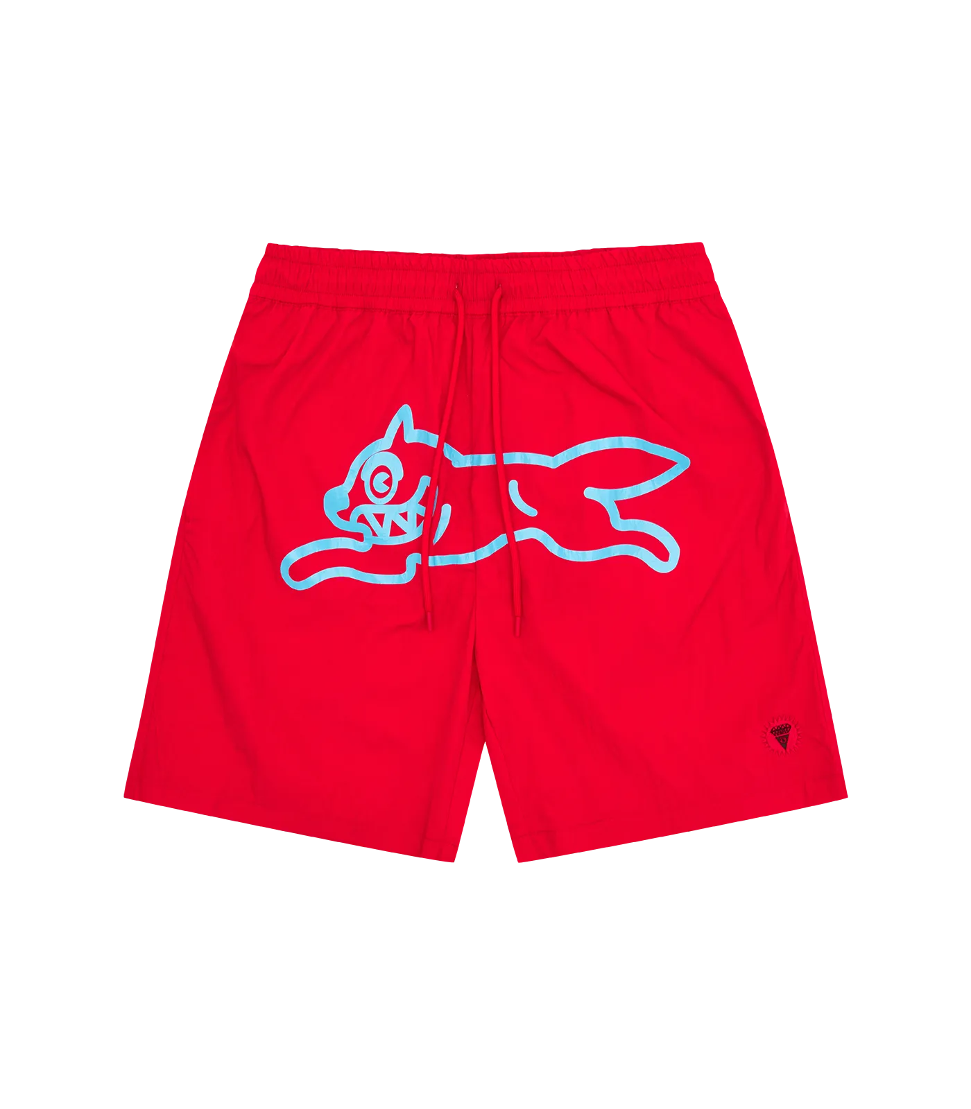 RUNNING DOG SWIM SHORTS - RED