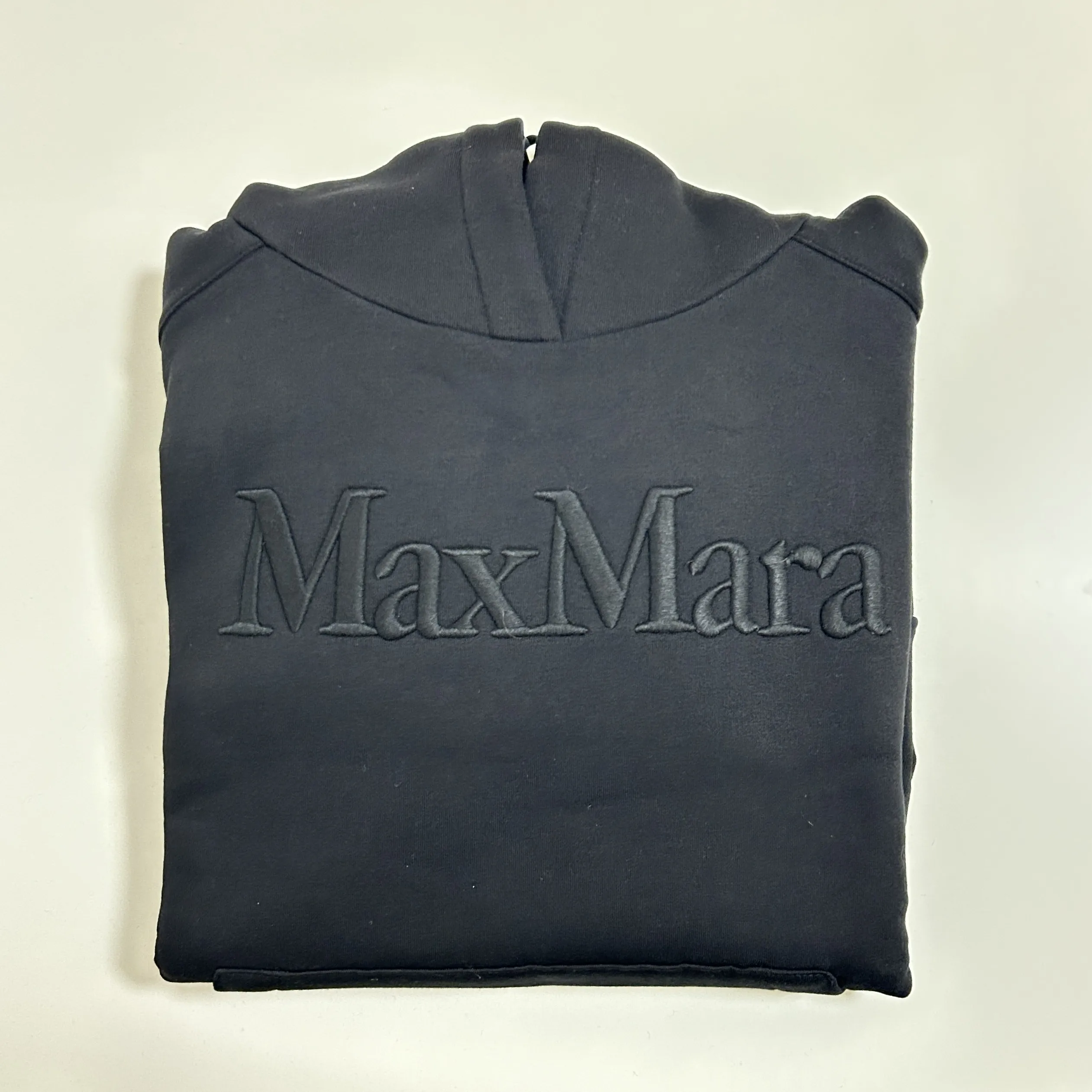 S Max Mara  |Long Sleeves Cotton Logo Hoodies & Sweatshirts