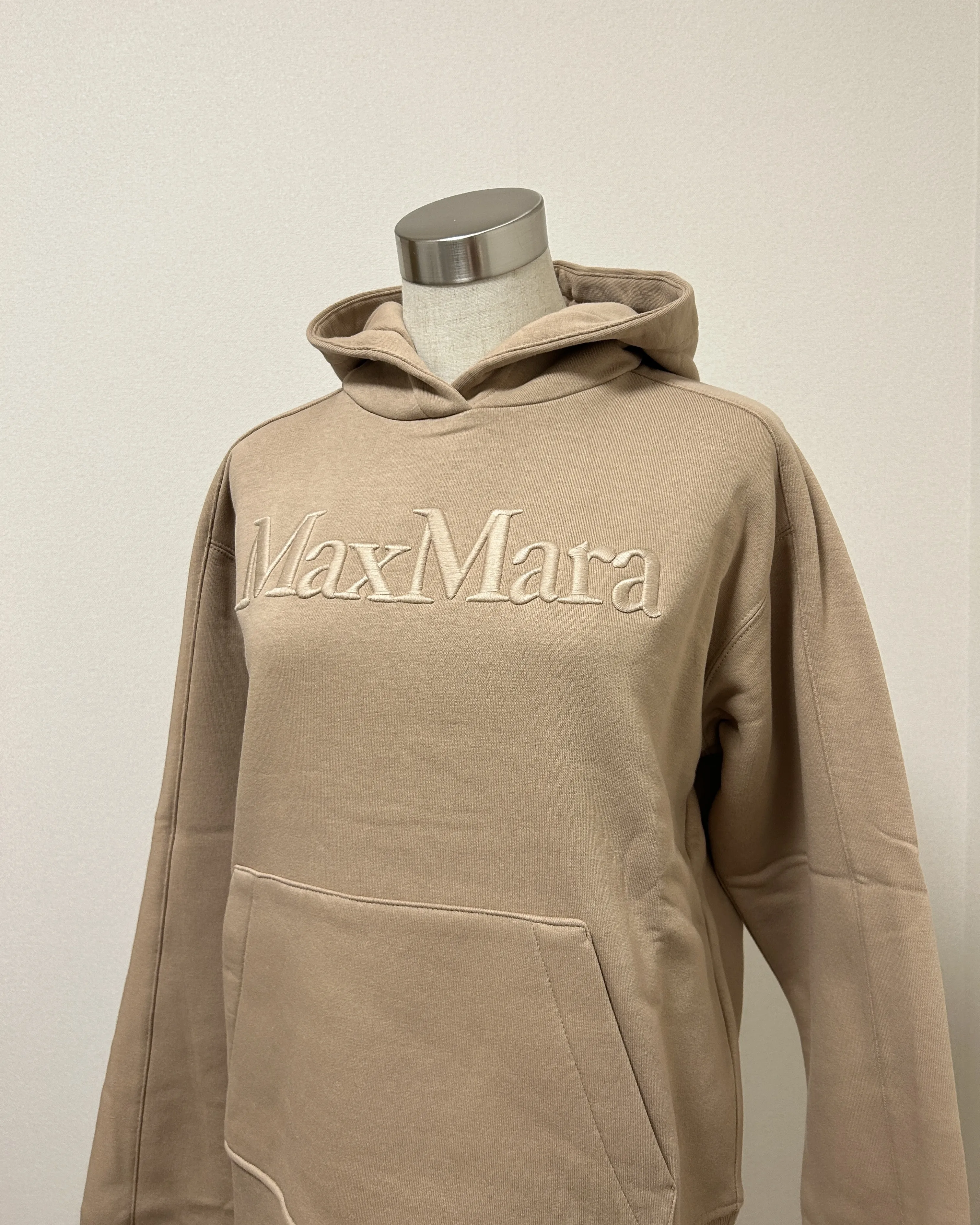 S Max Mara  |Long Sleeves Cotton Logo Hoodies & Sweatshirts