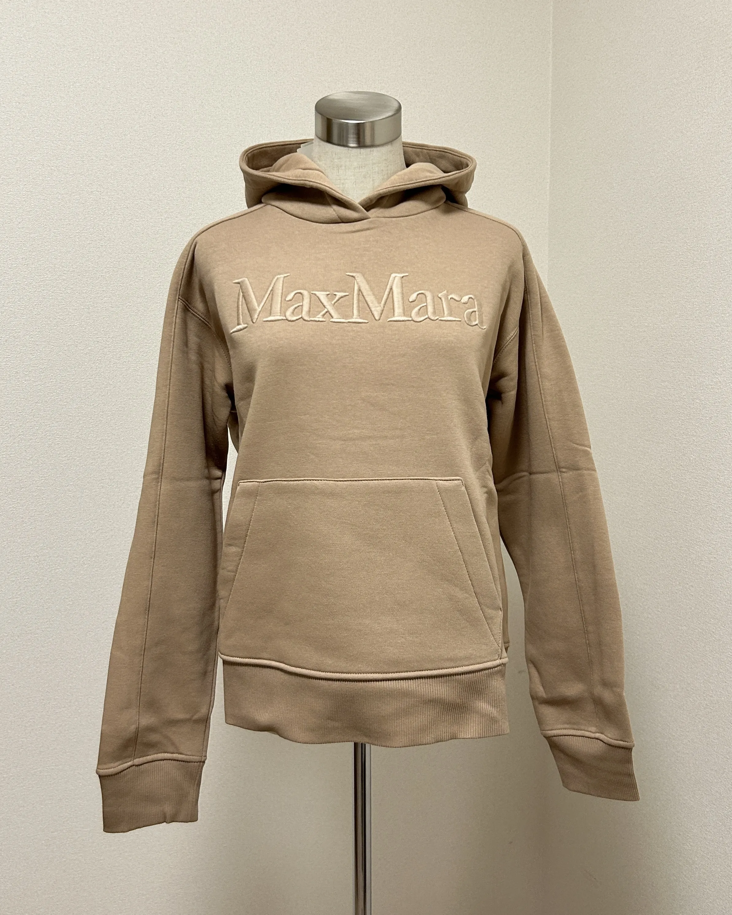 S Max Mara  |Long Sleeves Cotton Logo Hoodies & Sweatshirts