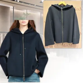 S Max Mara  |Long Sleeves Plain Hoodies & Sweatshirts