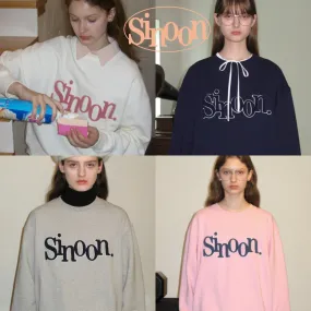 sinoon  |Street Style Logo Hoodies & Sweatshirts