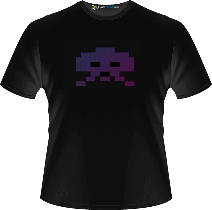 Space Invaders LED T Shirt