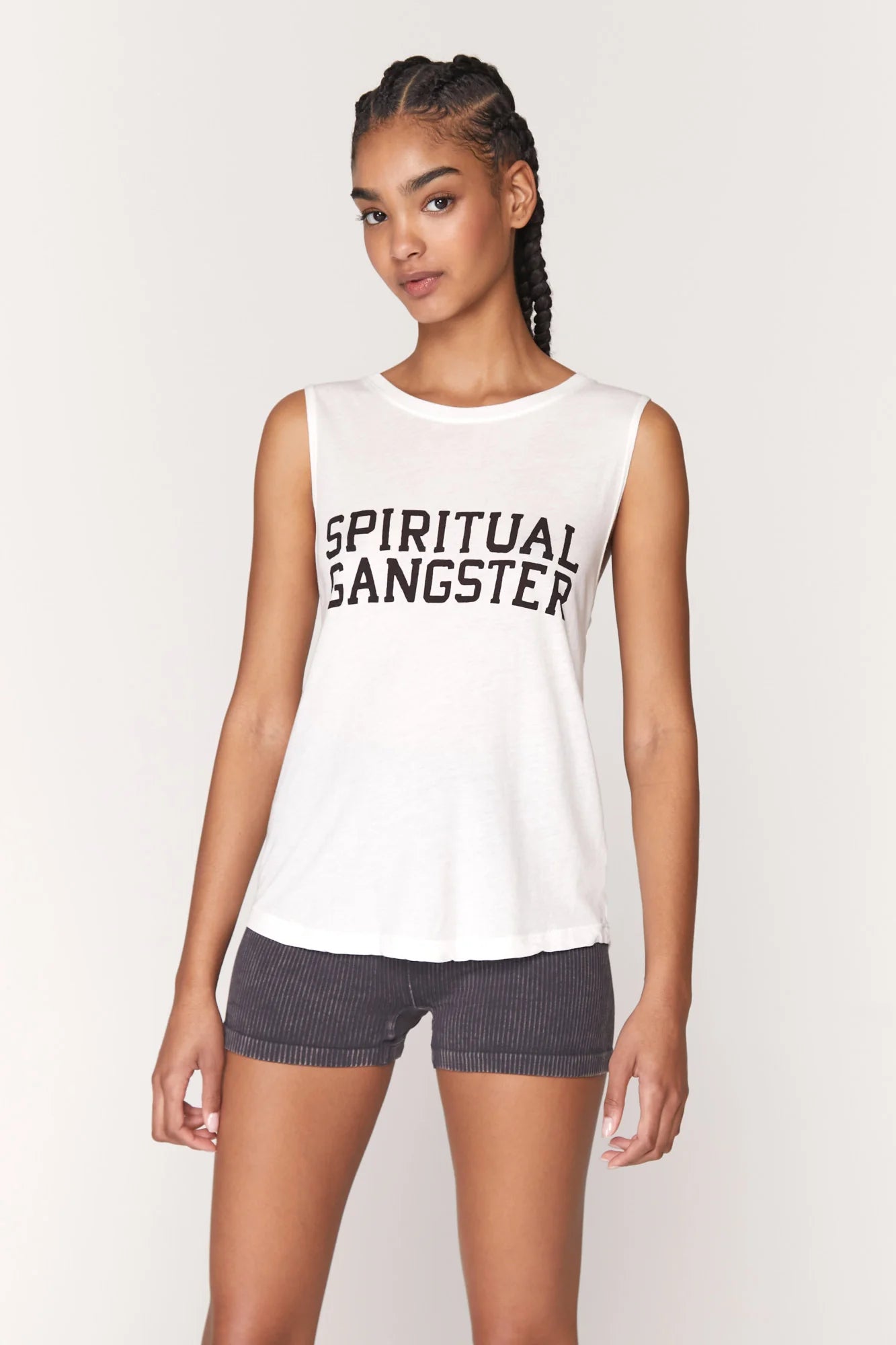 Spiritual Gangster Varsity Muscle Tank Top