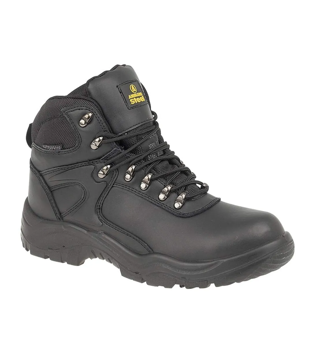 Steel fs218 w/p safety / mens boots / boots safety black Amblers