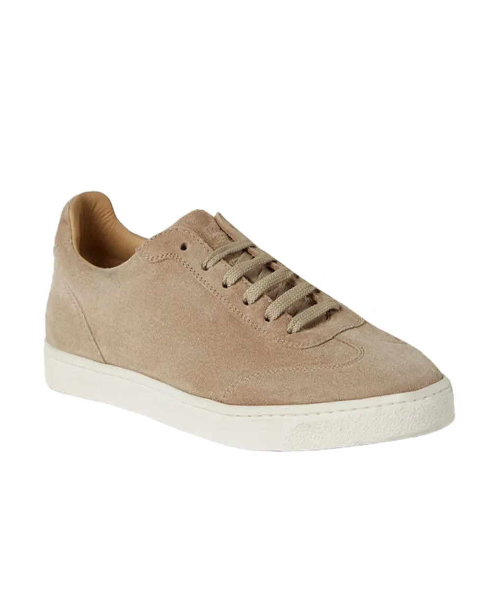 Suede Sneakers in Light Brown