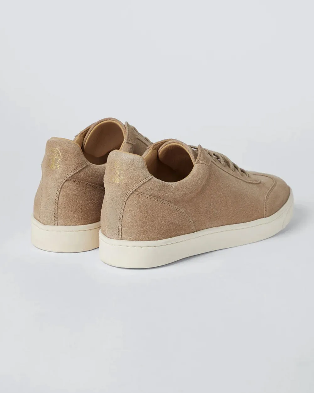 Suede Sneakers in Light Brown