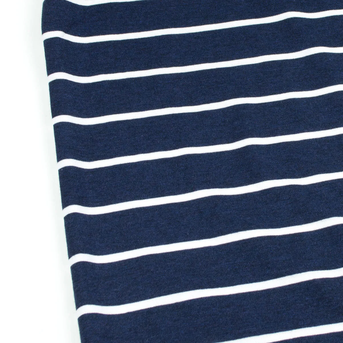 Sunspel - Striped Crew T-shirt - Navy / White Stripes