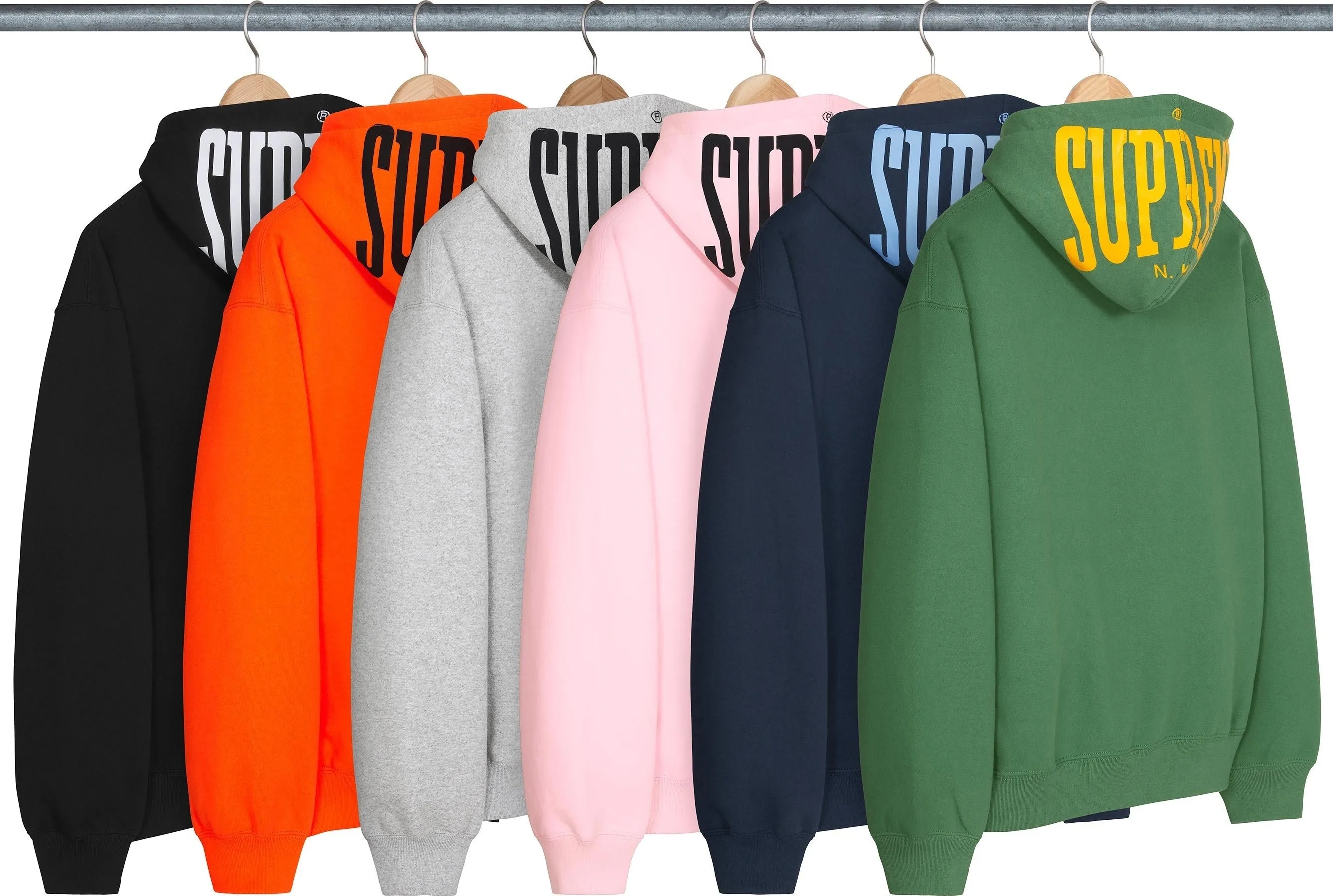 Supreme  |Unisex Street Style Logo Skater Style Hoodies