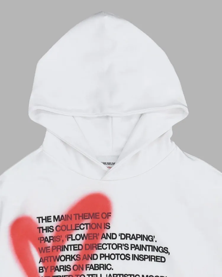 THE MUSEUM VISITOR  |Heart Unisex Street Style Logo Hoodies