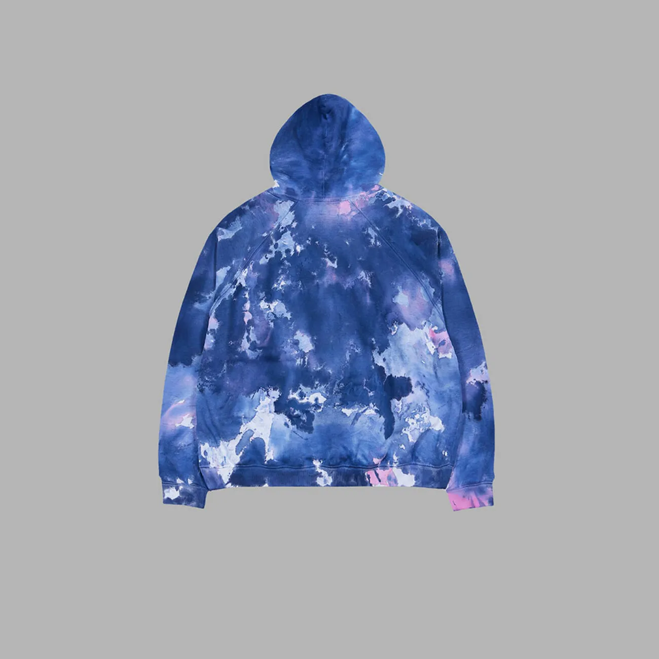 THE MUSEUM VISITOR  |[THE MUSEUM VISITOR]★LETTERING PRINTED TIE DYEING HOODY