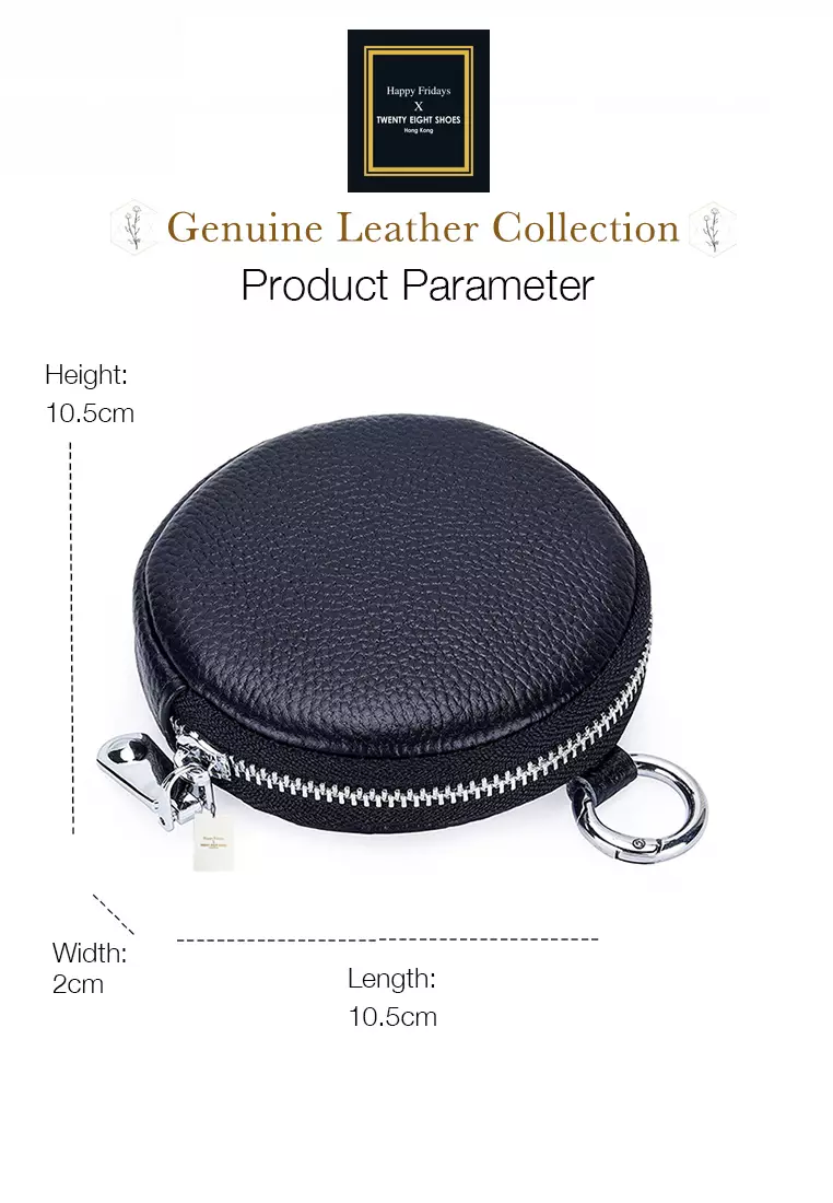 Twenty Eight Shoes Full Grain Leather Circle Shape Multi-Purpose Purse JW YT-201