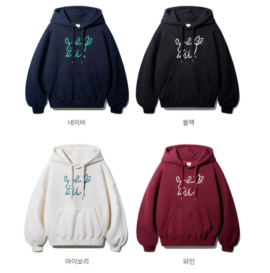 TWN  |Unisex Street Style Long Sleeves Plain Cotton Hoodies