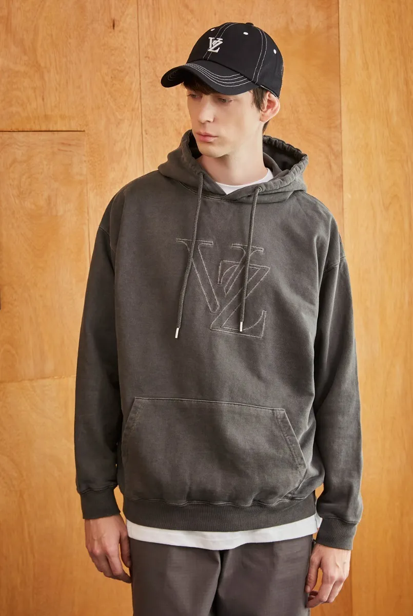 VARZAR  |[VARZAR]★VZ Big Logo Chain Stitch Pigment Hood